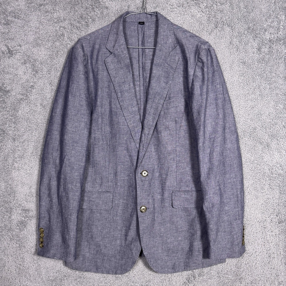J Crew Blazer Mens 38R Ludlow Slim Somelos Linen Cotton Unstructured Sport Coat
